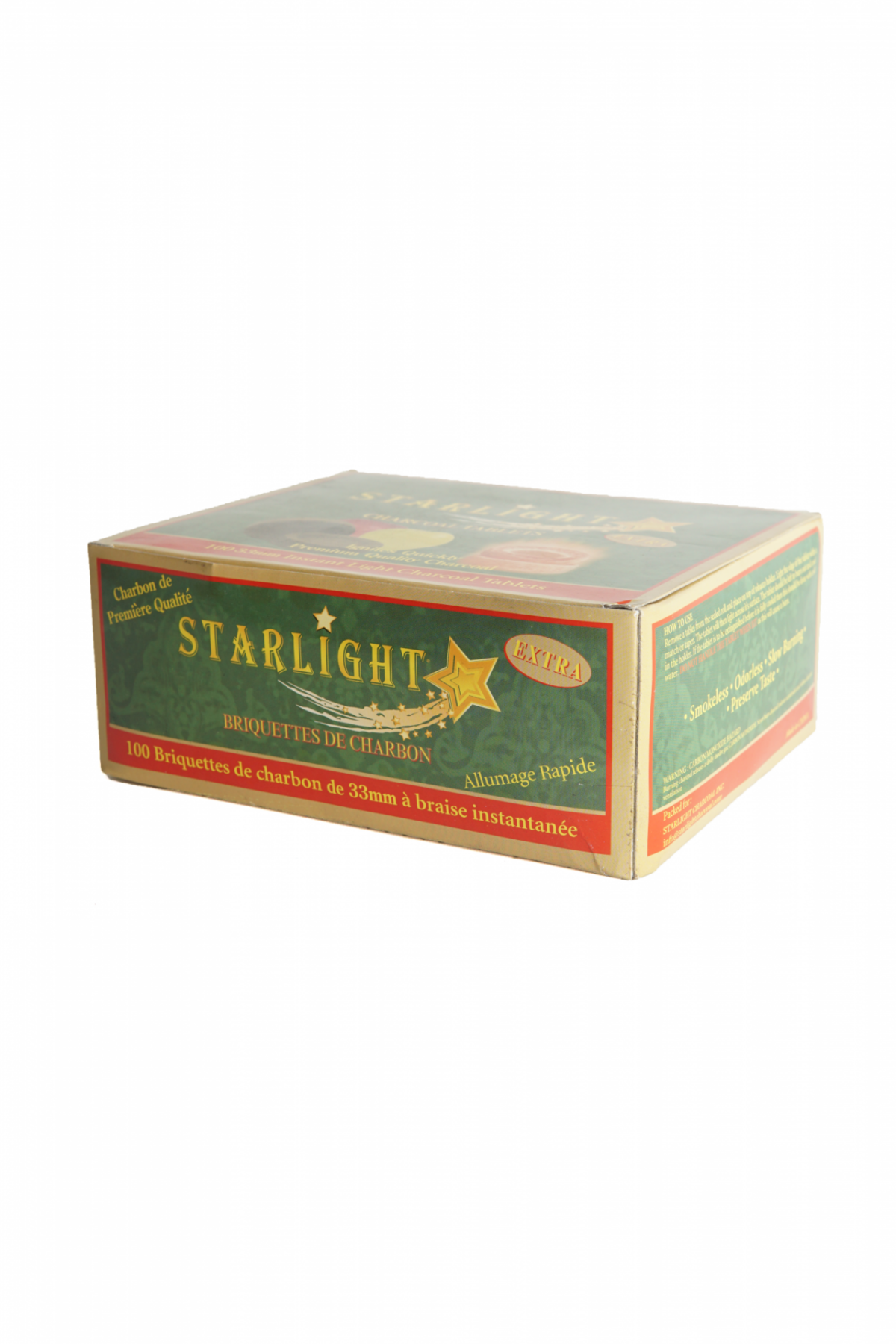 Starlight Instant Charcoal Tablets Green - 100 Pack